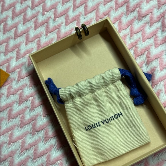 Louis Vuitton BO mini hoop wild LV mng earrings - Picture 1 of 9